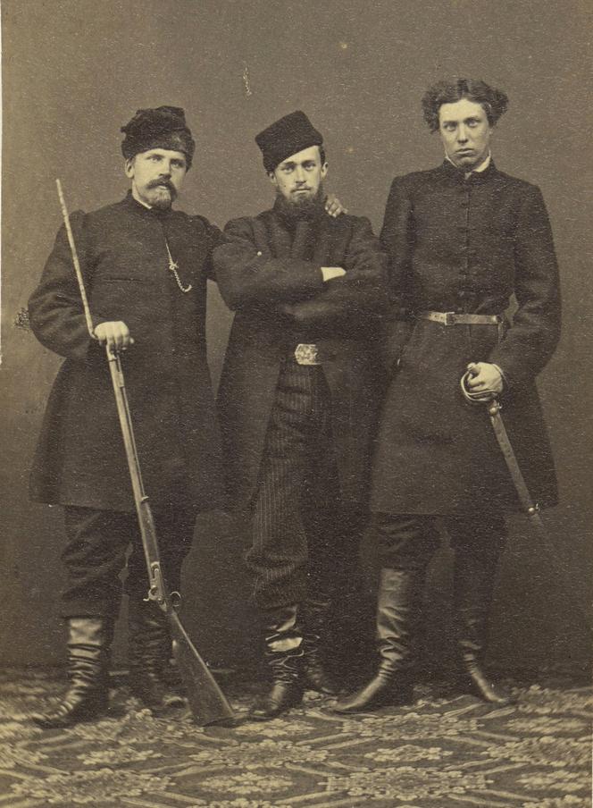 Uczestnicy Powstania Styczniowego. Fot.: Ignacy Mażek, 1863.