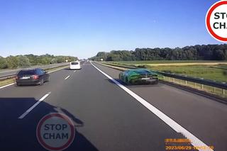 Policja namierzyła pirata z lamborghini. Auto siało postrach na autostradzie A4