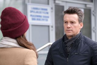 M jak miłość odcinek 1871 ostatni - finał sezonu. Kasia (Paulina Lasota), Jakub Karski (Krzysztof Kwiatkowski)