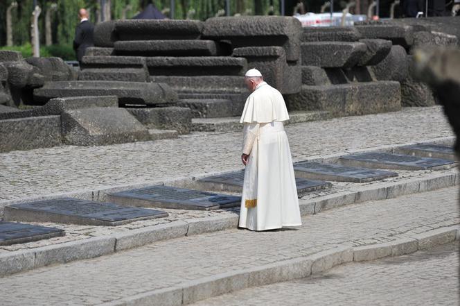 Papież Franciszek w obozie Auschwitz Birkenau
