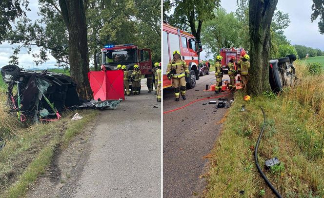 Tragiczny wypadek pod Giżyckiem. Nie żyje 54-letnia kobieta