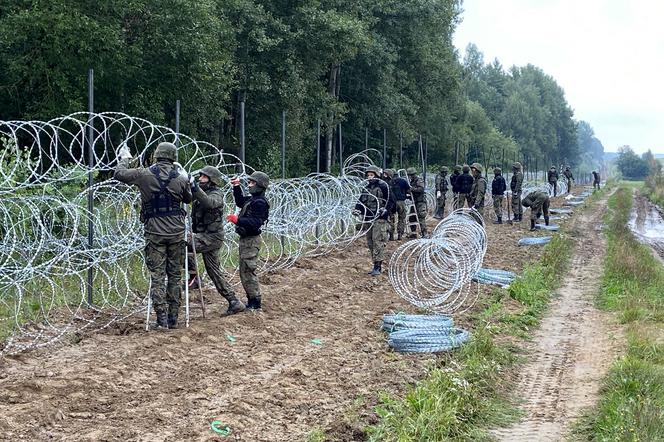 Budowa ogrodzenia na granicy polsko-białoruskiej