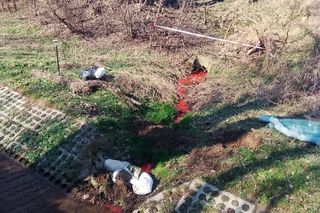 Wątok w Tarnowie stał się czerwony jak cegła. Sprawą zajmie się prokuratura
