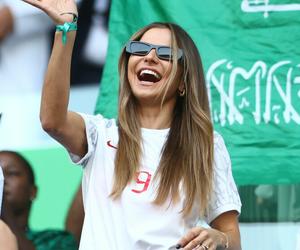 Anna Lewandowska na meczu Polska - Arabia Saudyjska