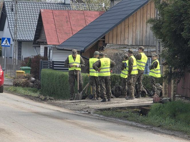 Pawłosiów po powodzi.