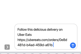 Uber Eats Share this Delivery