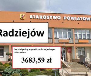 Tu na 1 mieszkańca przypada ponad od prawie 3 tys. do ponad 4,5 tys. zł