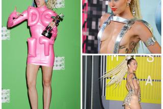 Miley Cyrus prawie nago na gali VMA 2015! Zobacz wszystkie kreacje Miley Cyrus - która najlepsza?