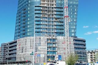 Budowa Hanza Tower - kwiecień 2020