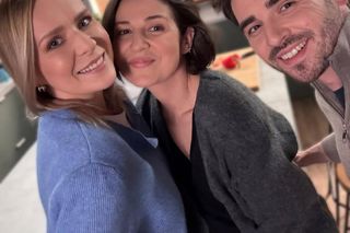 Pierwsza miłość na planie. Kacper (Damian Kulec), Marysia (Aneta Zając), Kinga (Aleksandra Zienkiewicz)