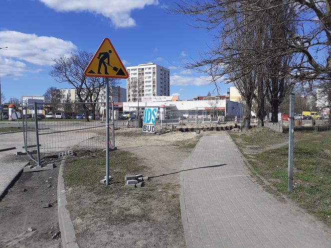 Prace Wodociągów przy Chrobrego
