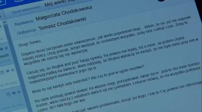 M jak miłość odc. 1106. List od Małgosi