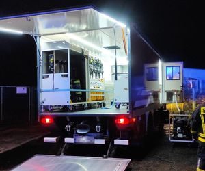 Pożar w Olsztynie. Akcja 40 strażaków w magazynie przy ul. Metalowej.