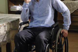 Andrzej Młynarczyk (Tomek) na planie M jak miłość - wrzesień 2012 r. 