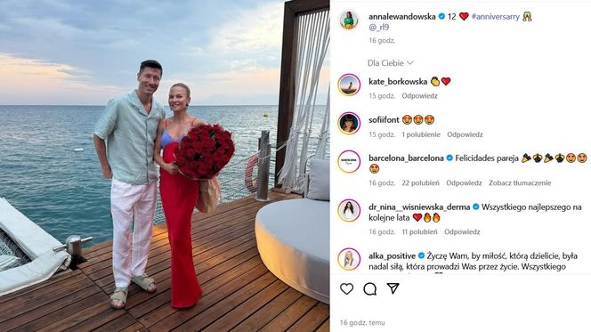 Tak Anna i Robert Lewandowscy świętowali rocznicę ślubu