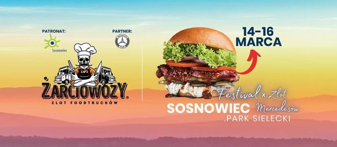 Żarciowozy w Parku Sieleckim w Sosnowcu - weekend 14-16 marca