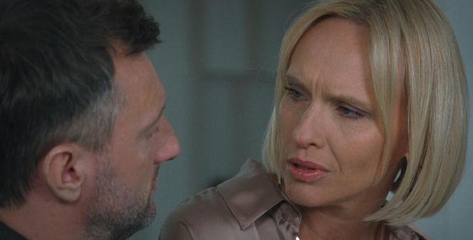 M jak miłość odc. 1873. Dorota (Iwona Rejzner), Bartek (Arkadiusz Smoleński)