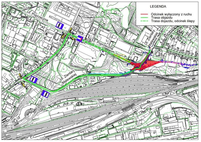 Zmiana organizacji ruchu w pobliżu olsztyńskiego Zatorza. Pojazdy komunikacji miejskiej pojadą inaczej [MAPA]