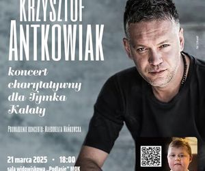 Krzysztof Antkowiak zagra w Siedlcach. Artysta wesprze Tymka Kalatę