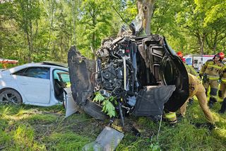 Śmiertelny wypadek na DK 27 pod Żarami. Kierujący audi Q7 nie żyje [ZDJĘCIA].