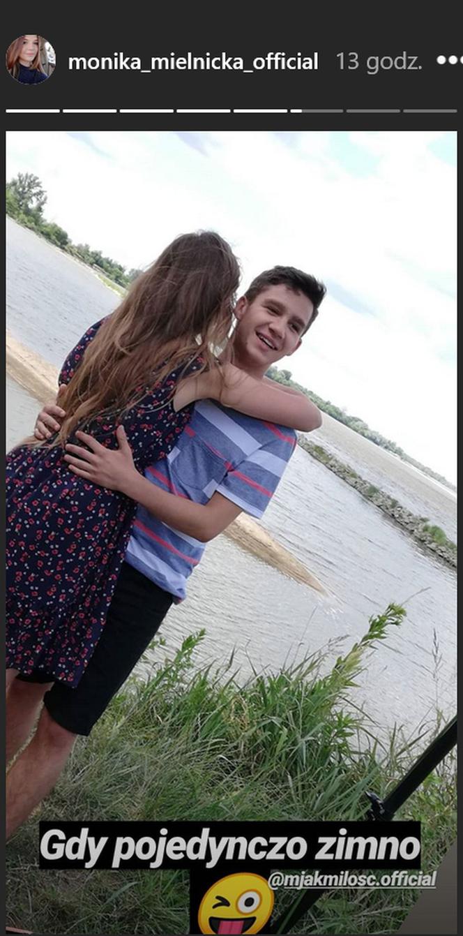 M jak miłość po wakacjach 2019. Lilka (Monika Mielnicka), Mateusz (Krystian Domagała)