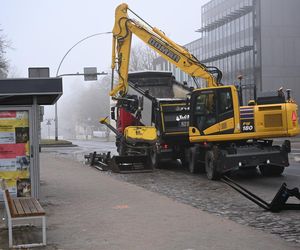 Ulica Zwycięstwa w Koszalinie zamknięta