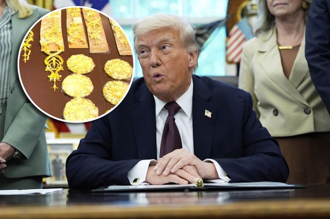 Trump chwali się złotem w Gabinecie Owalnym. "Goście wpadają w zachwyt, najlepszy gabinet w historii"