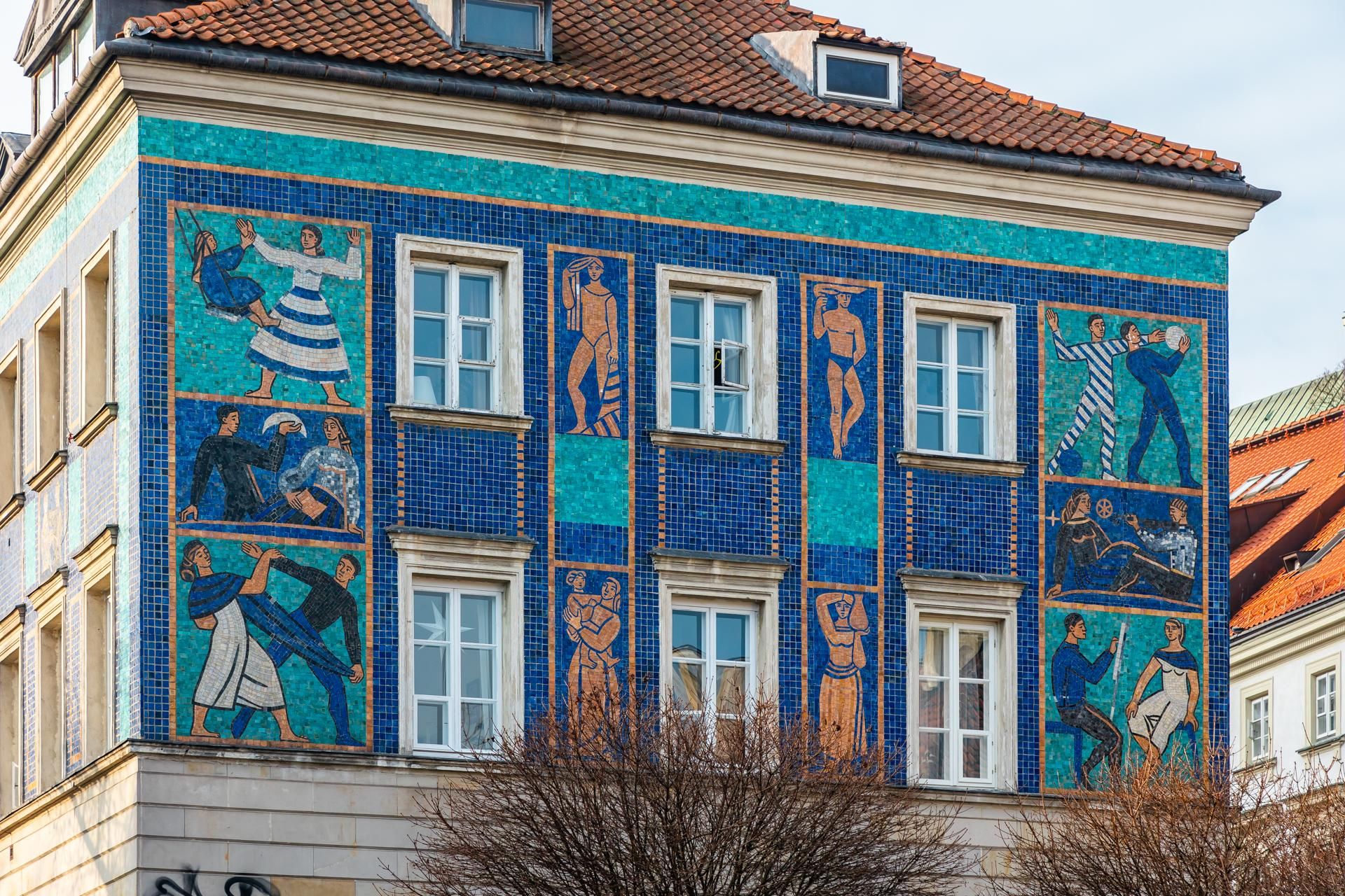 Mozaika na Mostowej 9a w Warszawie