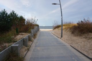 Wejście na plaże w Świnoujściu