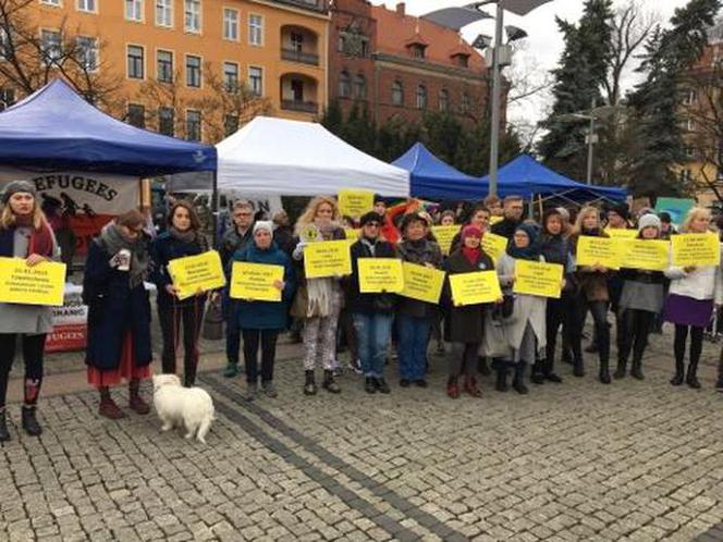 Protest przeciwko faszyzmowi i rasizmowi w Szczecinie