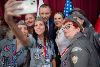 Prezydent Karol Nawrocki i pierwsza dama w Amerykańskiej Częstochowie