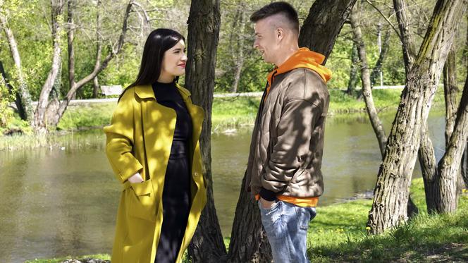 Barwy szczęścia odcinek 2493. Agata (Natalia Zambrzycka), Patryk (Konrad Skolimowski)