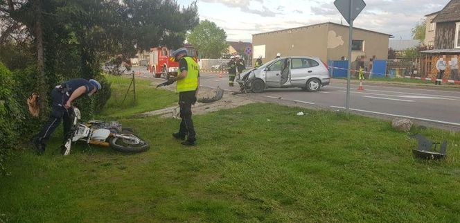 Wypadki z udziałem motocyklistów. Zdjęcia z materiałów policyjnych