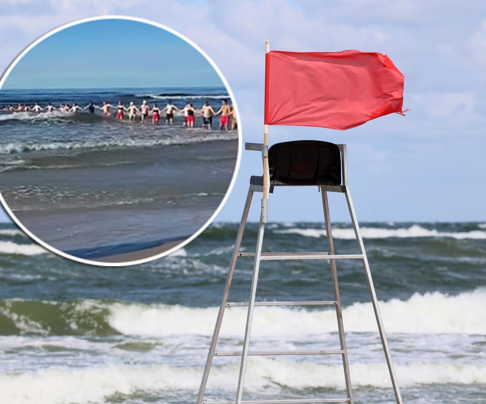 Rodzice puścili 3-latka samego do morza. Potrzebny był „łańcuch życia”. Ratownicy tracą cierpliwość