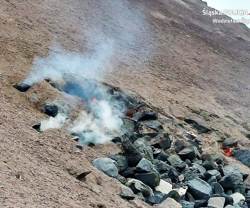 Makabryczny wypadek na płonącej hałdzie. 13-latek stracił klapki i poparzył stopy