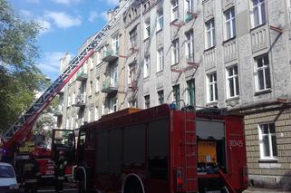Groźny pożar na Gdańskiej w Łodzi