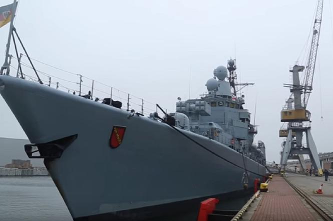 Niemiecka fregata w Gdańsku