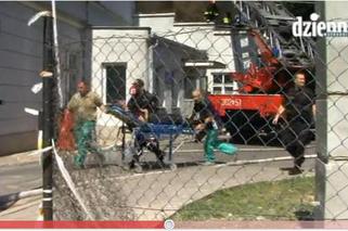 Pożar w szpitalu w Lublinie 