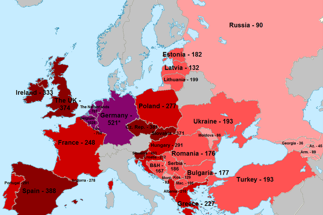 Ile piw kupisz za minimalną płacę? Zobacz mapę krajów całej Europy