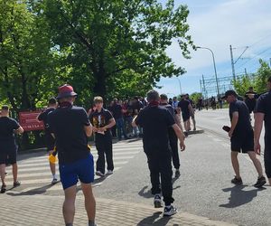 Kibice na meczu Pogoń - Legia
