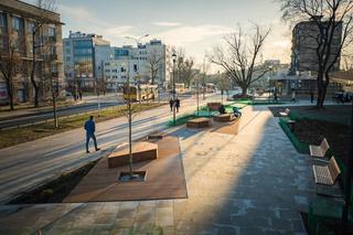 Skwer w Warszawie po modernizacji