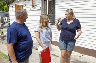 Ela Romanowska na planie Nasz nowy dom