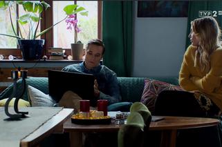 M jak miłość odc. 1441. Olek (Maurycy Popiel), Aga (Ina Sobala)