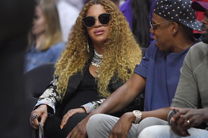 Beyonce i Jay Z na meczu