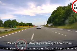 Autostrada A4. Drogowy szeryf filmuje własne wykroczenie