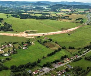 Autostrada D11 w Czechach - zdjęcia z budowy - sierpień 2025