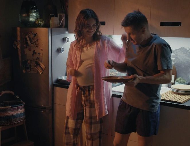 M jak miłość, odcinek 1855: Franka (Dominika Kachlik), Paweł (Rafał Mroczek)