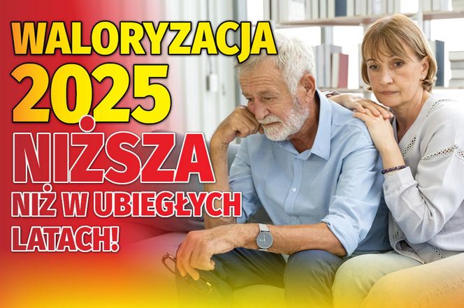 Waloryzacja 2025 niższa niższa niż w ubiegłych latach!