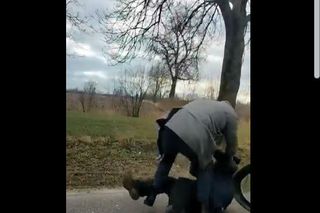 Sołtys Kątów Rybackich zaatakował innego kierowcę! Szokujące nagranie trafiło do sieci