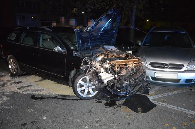 Pijany kierowca uszkodził 10 aut